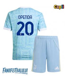 Juventus Lois Openda #20 Echipament de Fotbal Replică 2025-26 Copii Deplasare (+ Șorturi)
